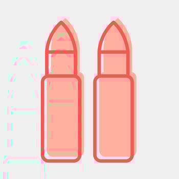 Icon bullet. Military and war elements. Icon in two tone style. vector
