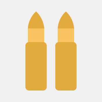 Icon bullet. Military and war elements. Icon in flat style. vector
