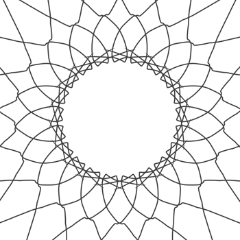 dotted spiral geometric black design png