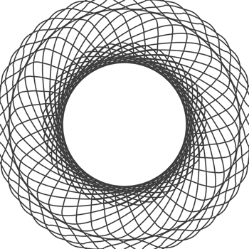 The circular geometric pattern forms a complex circle with neatly intersecting lines, creating a symmetrical and aesthetic visual effect png