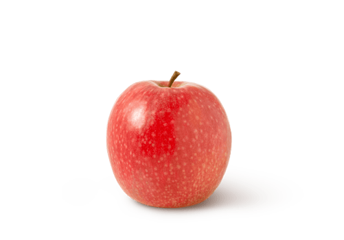 Pink lady apple isolated. Fresh red apple with clipping path png