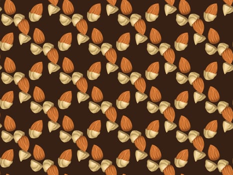 almond peanut illustration vector
