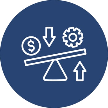 Leverage Sleek Flat Visual Mark vector