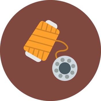 Bobbin Streamlined Icon Symbol vector