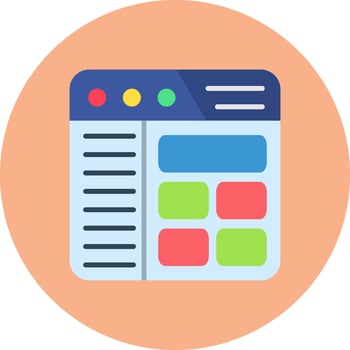 Sidebar Future Icon Badge vector