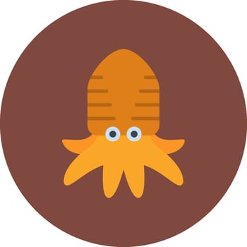 cuttlefish Urban Sketch Token vector