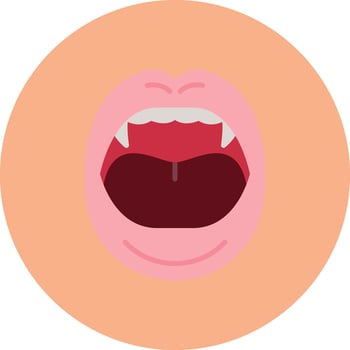 Mouth Core Design Token vector