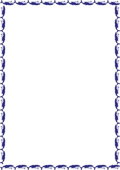 Pink whale frame. sea life frame for text. Simple baby shower template vector