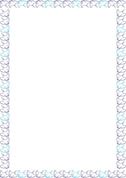 Floating stingray simple frame. Cute cartoon fishes 2d illustration with empty space for your text vector