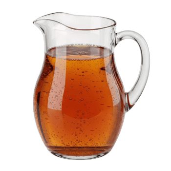 Glass Pitcher Filled with Apple Cider or Juice png