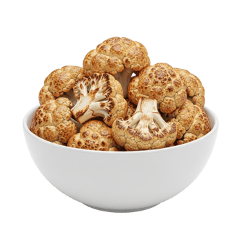 Bowl of Roasted Cauliflower Florets png