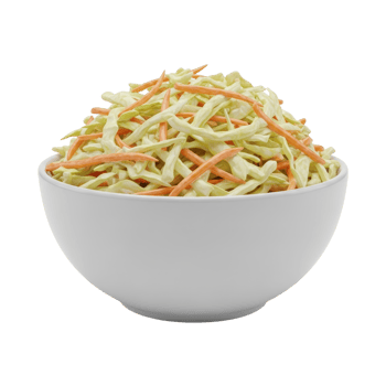 Bowl of Fresh Creamy Coleslaw Salad png