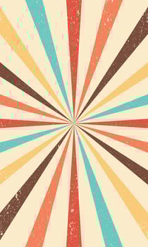 Retro sunburst pattern design vector