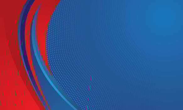 Abstract blue red gradient curved modern background vector
