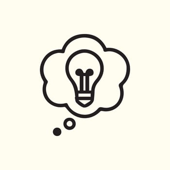 Bright Ideas Flow An Image Displaying Innovation and Thoughtfulness vector