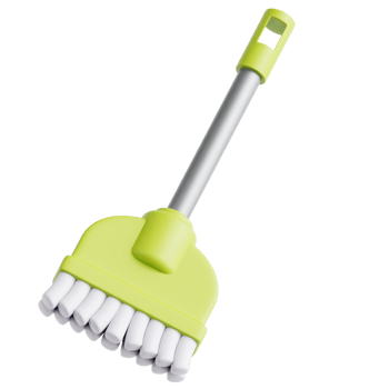 Broom Clean 3D Illustration png