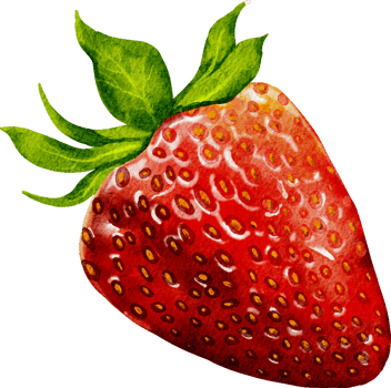 Strawberry Fruit Watercolor png