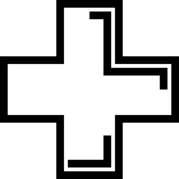 Black line cross plus sign icon png