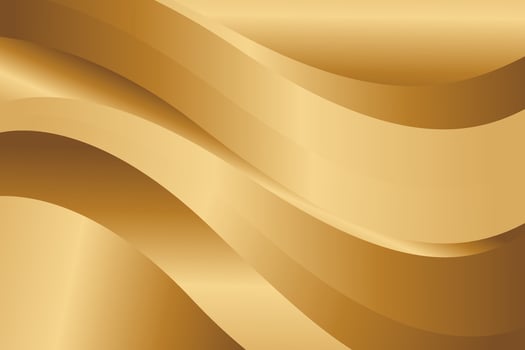 Abstract luxury gold background with smooth flowing shapes vector