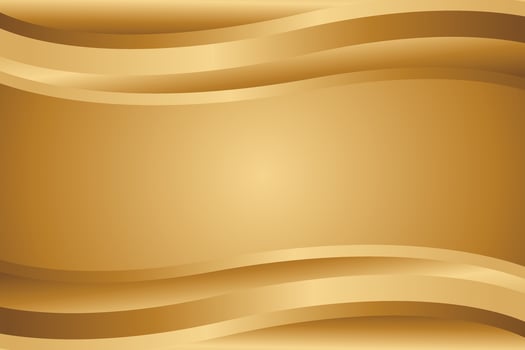 Abstract gold wave background with metallic texture vector