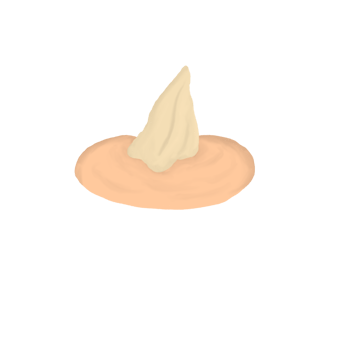 Cartoon Cookie with Creamy White Topping Dessert Illustration png