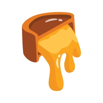 A rich 2d style icon of filled chocolate candy vector