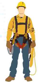 occupation people full isolated firefghter vector