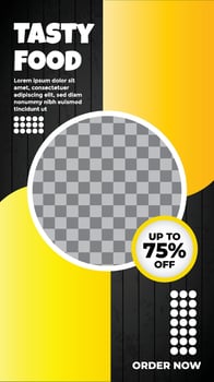Modern Food Promotion Social Media Story vector