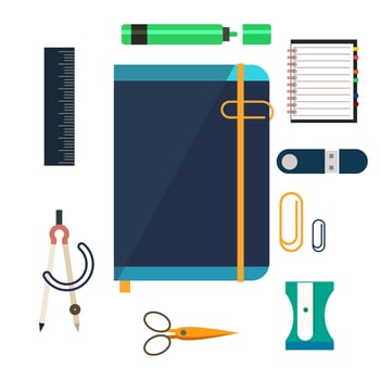 Back to School Stationery Set vector