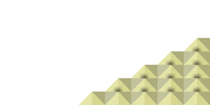 3D background right position geometric cream pyramid illustration EPS 10 vector