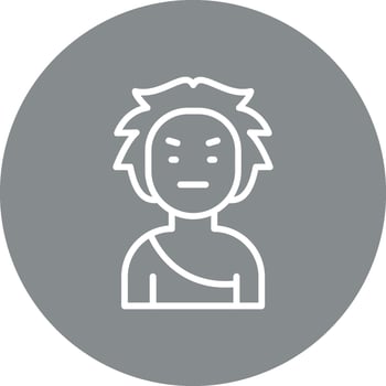 Caveman Gradient Style UI Element vector