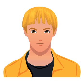 Illustration of a young man vector