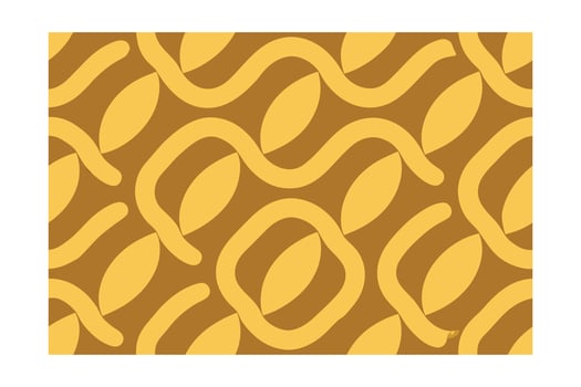 Abstract Pattern Wavy Lines Oval Shapes in Yellow Brown Colors on graphic texture vector