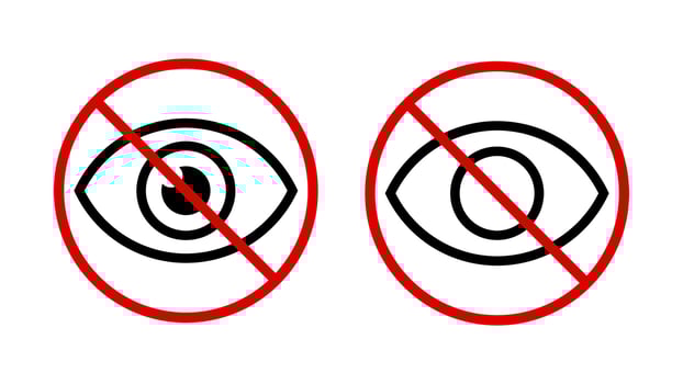 Sensitive content badges. Restricted content or explicit content vector