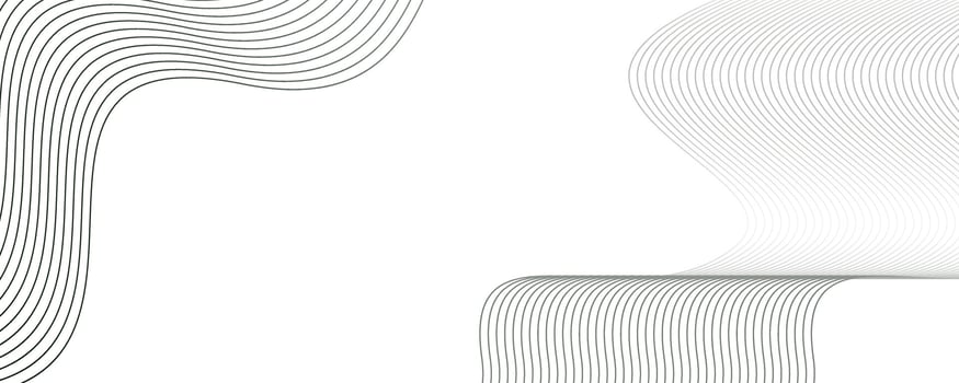 Futuristic white abstract background. Modern grey wave line vector
