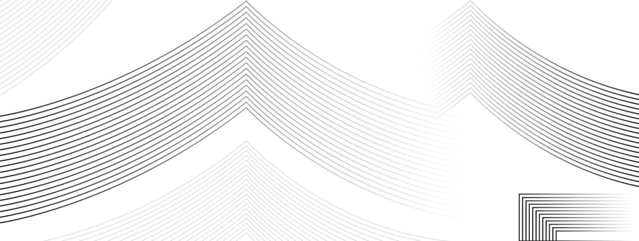 Abstract black waves line on white background vector