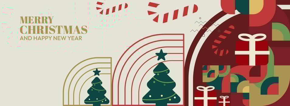 Christmas design with colorful elements vector