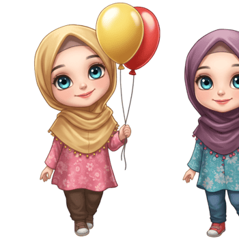Two children playing together with toys in joyful activity png