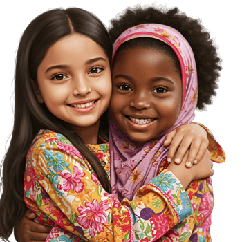 Happy couple posing together in loving relationship portrait photo png