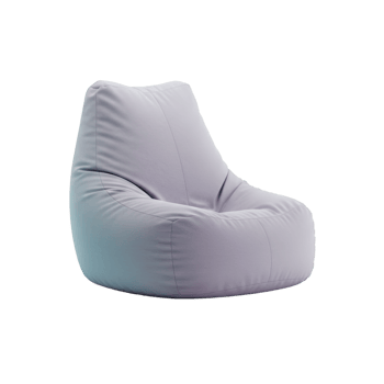 Modern teal blue armchair with curved back and legs png
