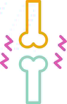 Joint Icon Design Symbol Line Multicolors vector