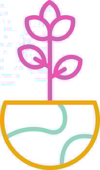 Ecology Icon Design Symbol Line Multicolors vector