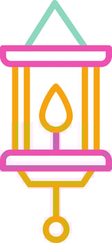 Lantern Icon Lantern Light Lamp vector