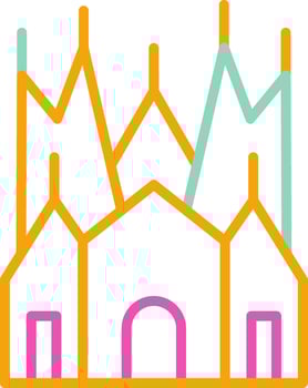 Holy Family Icon Religious Design Symbol vector