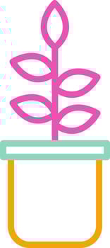 Plant Office Decor Graphic vector