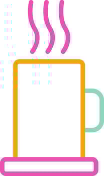 Tea Cup Beverage Container Graphic vector