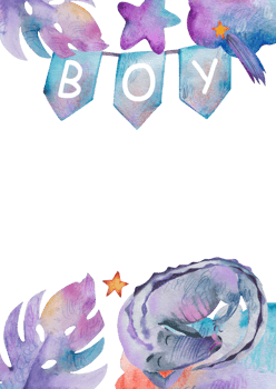 Watercolor baby boy nursery illustration. Hand-painted cute jungle crocodile png
