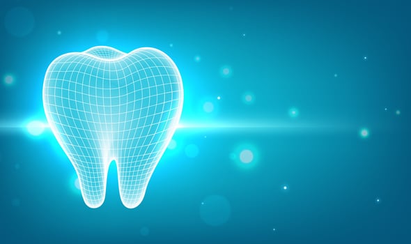 Stylized tooth illustration vector