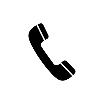 Phone Receiver Icon Black Silhouette png