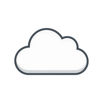 White Cloud Shape Graphic png